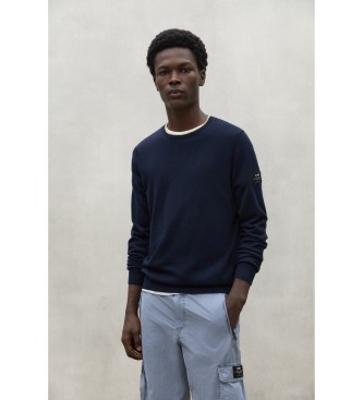 ECOALF Blocne navy jumper