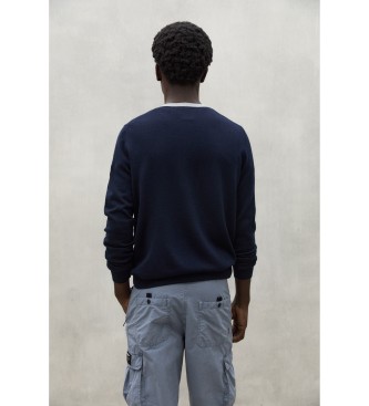 ECOALF Blocne navy jumper