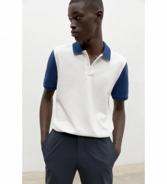 ECOALF Polo Bloquialf blanc