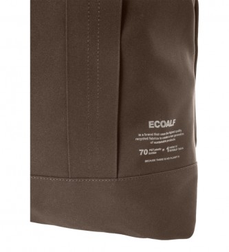 ECOALF Sac  main en cuir marron