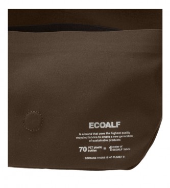 ECOALF Bolsa de ombro castanha com lao