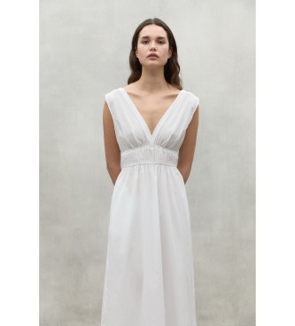 ECOALF Bornite kjole hvid