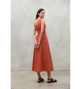 ECOALF Vestido Bornite vermelho