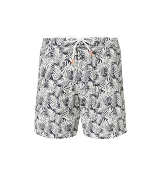 ECOALF Costume da bagno Byron, bianco e nero