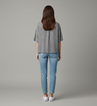 ECOALF Camicia nera Vichy di Melaniaalf