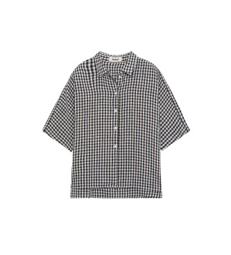 ECOALF Camicia nera Vichy di Melaniaalf