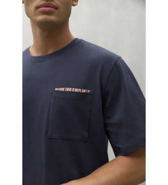 ECOALF Granatowa koszulka Dera