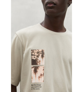 ECOALF Beżowa koszulka Palmi