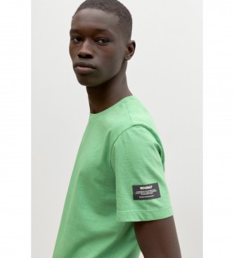 ECOALF T-shirt con spacco verde