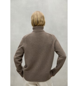 ECOALF Khaki brązowy sweter