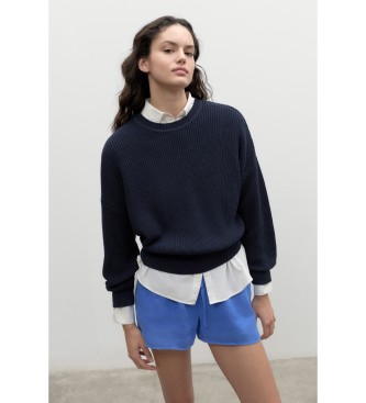ECOALF Cedaralf navy knitted pullover