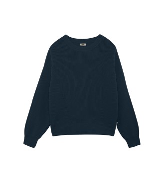 ECOALF Cedaralf navy knitted pullover