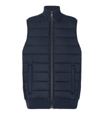 ECOALF Gilet con finiture blu scuro