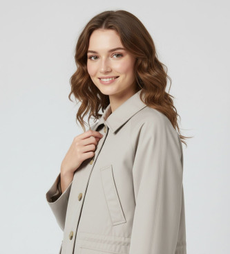 ECOALF Veste Bornas beige