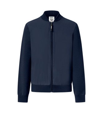 ECOALF Veste en maille Kobus bleu