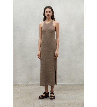 ECOALF Brązowa sukienka z cytrynem