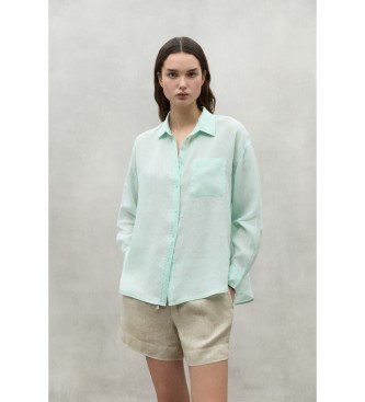 ECOALF Daria turquoise shirt