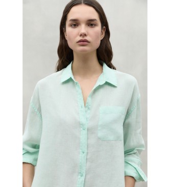 ECOALF Daria turquoise shirt