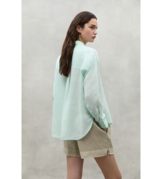 ECOALF Daria turquoise shirt