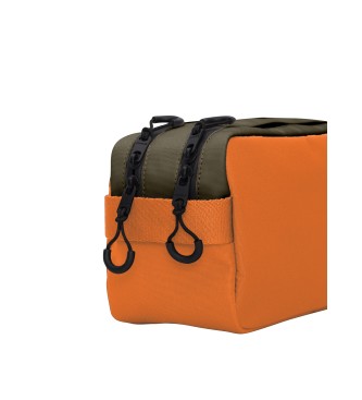 ECOALF Vanity Double Zipper Toilet Bag orange