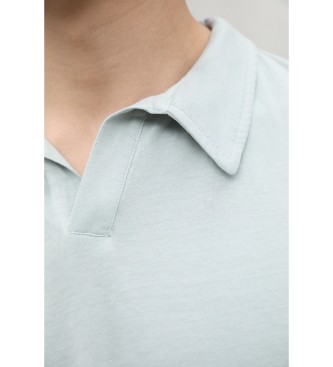 ECOALF Niebieska koszulka polo Enzo