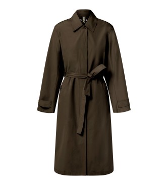 ECOALF Taga bruine trenchcoat