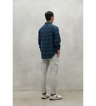 ECOALF Gaston shirt green, navy