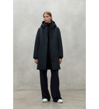 ECOALF Black Glamour Coat