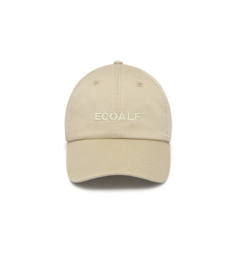 ECOALF Beigefarbene Logo-Kappe