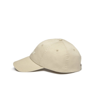 ECOALF Beigefarbene Logo-Kappe