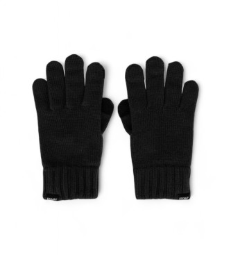 ECOALF Gants en laine noirs