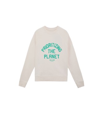 ECOALF Sudadera Hamburgoalf Sweatshirt blanco roto