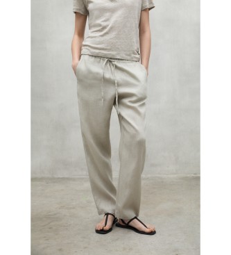 ECOALF Indi beige trousers