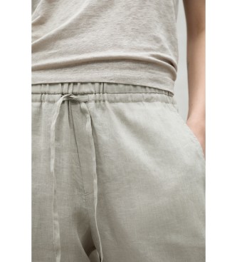 ECOALF Indi beige trousers