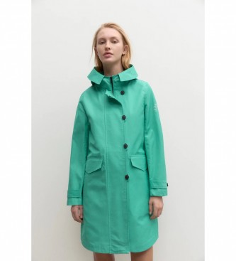 ECOALF Irazualf turquoise coat
