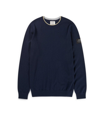 ECOALF Blocne navy jumper