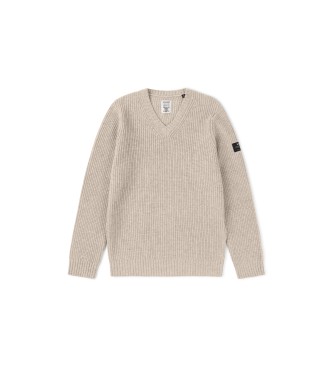 ECOALF Beige Buchsbaum-Pullover