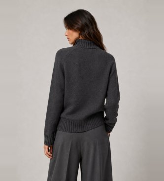 ECOALF Sweter Caqui ciemnoszary