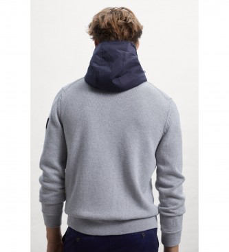 ECOALF Pleten pulover Lescas Grey