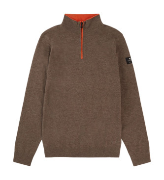 ECOALF Pull en mlze marron