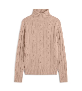 ECOALF Beżowy sweter New Brun