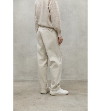 ECOALF Jerte beige trousers