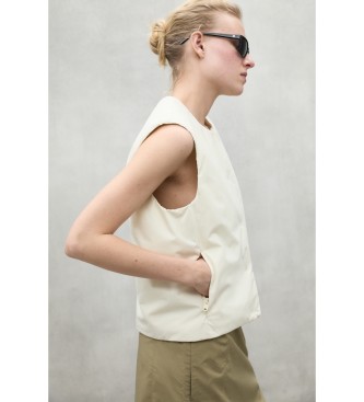 ECOALF Vest Karin wit ecru  