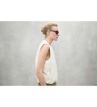 ECOALF Vest Karin wit ecru  