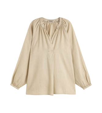 ECOALF Laia beige shirt