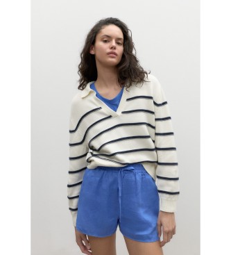 ECOALF Knitted pullover Madlealf blue, white, navy