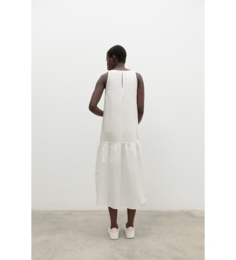 ECOALF Malachitowa sukienka w kolorze białym