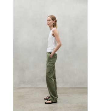 ECOALF Zielone spodnie Mary 