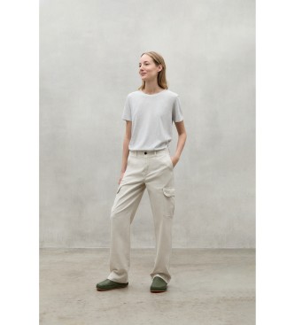 ECOALF Mary beige trousers