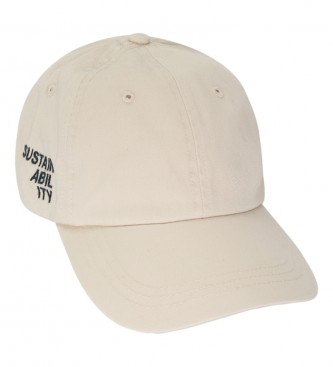 ECOALF Cappellino Messagealf bianco sporco